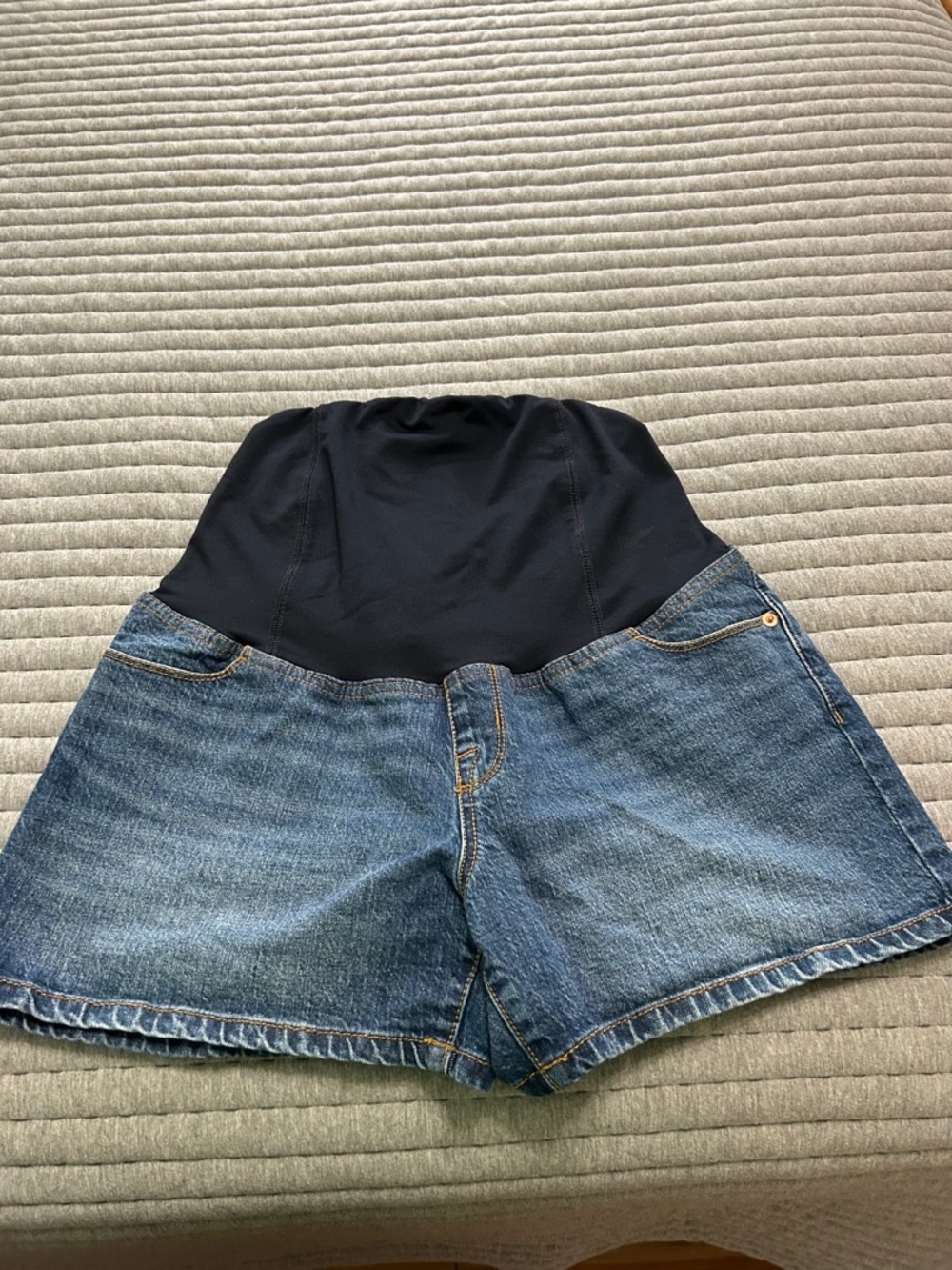 Isabel Maternity by Ingrid & Isabel Blue Denim Shorts